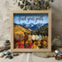 Life Journey Stone Path Mountain Sea Glass Framed Art - Oak - 8" X 8" - image 5