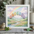 "After Every Storm Comes A Rainbow" Birds Sea Glass Framed Art - White - 8" X 8" - image 7