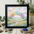 "After Every Storm Comes A Rainbow" Birds Sea Glass Framed Art - Black - 8" X 8" - image 6