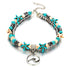 Boho Sea Charm Double Strand Turquoise Beaded Anklet - image 14