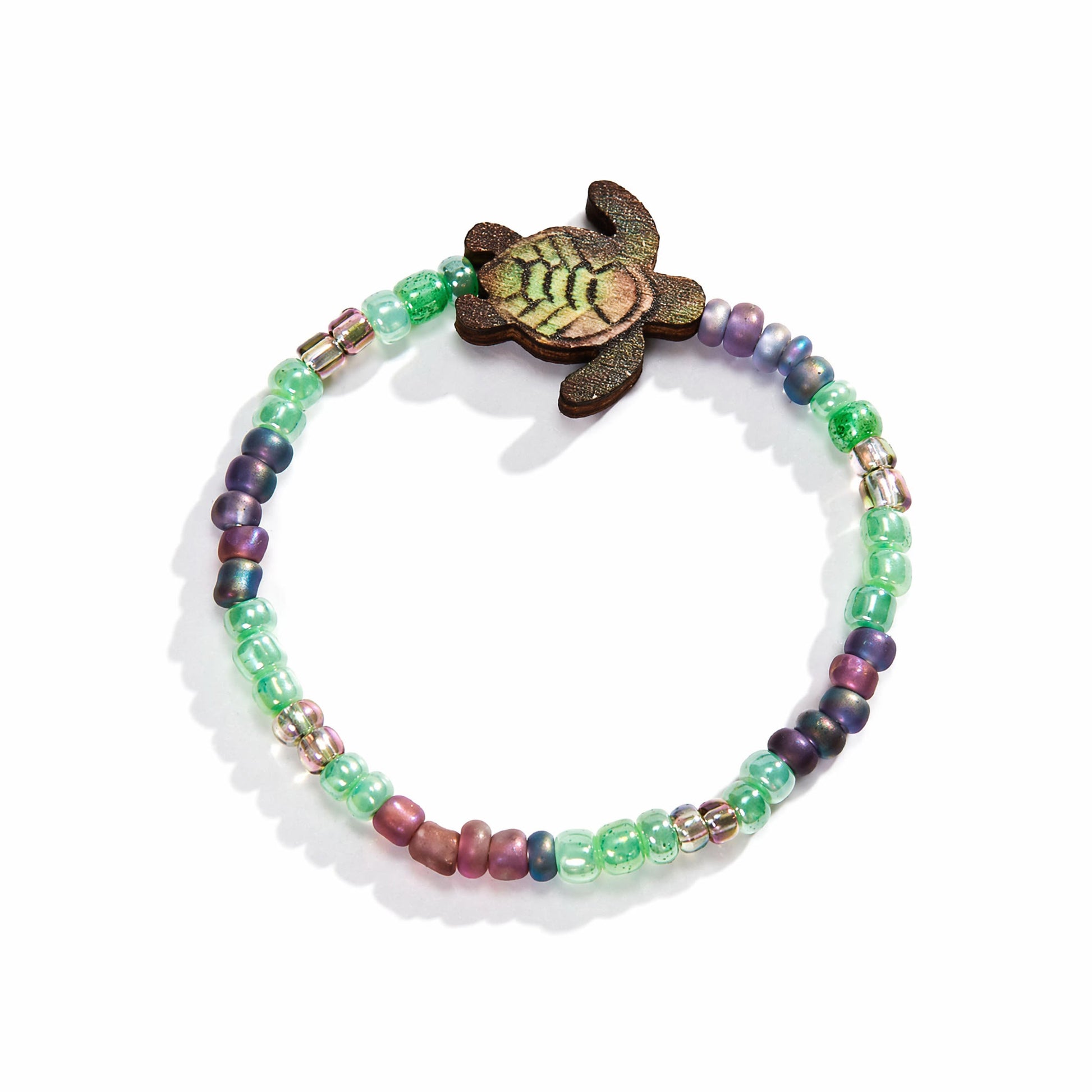 Sea Turtle Boho Beach Jewelry Beaded Anklet - Crafted from Recycled Glass to Save Marine Animals - image 6