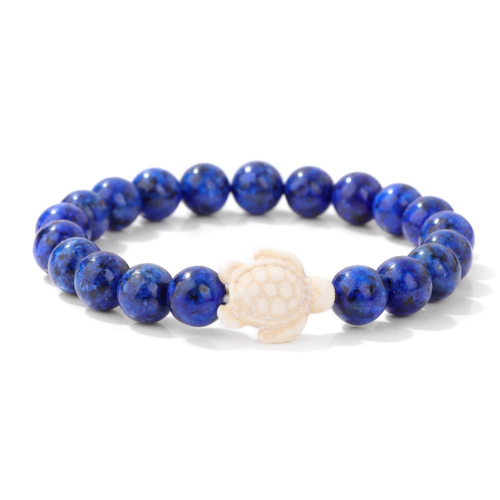 FREE Today: Ocean Agate Sea Turtle Beaded Stretch Bracelet - Recycled Sea Glass Beads Supporting Ocean Cleanup - image 19