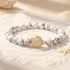 FREE Today: Ocean Agate Sea Turtle Beaded Stretch Bracelet - Recycled Sea Glass Beads Supporting Ocean Cleanup - Synthetic White Pine - 7.48"/19cm - image 12