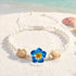 Hand-Woven Plumeria & Sea Turtle Rope Bracelet- Recycled Ocean Jewelry That Restores Marine Habitats - image 6