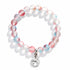 Save the Dolphins Recycled Glass Bracelet – Dolphin Pendant With 8mm Frosted Gold-Speckled Glass Beads - image 7