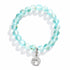 Save the Dolphins Recycled Glass Bracelet – Dolphin Pendant With 8mm Frosted Gold-Speckled Glass Beads - image 13