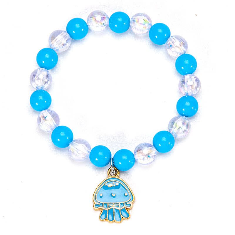 Cute Enamel Ocean Charm Stretch Bracelet - image 1