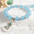 Cute Enamel Ocean Charm Stretch Bracelet - Blue Mermaid - image 20