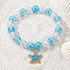 Cute Enamel Ocean Charm Stretch Bracelet - Blue Starfish - image 12