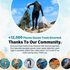 Whale Tail Pendant Necklace - Recycled Ocean Glass From Pollution to Protection - image 3