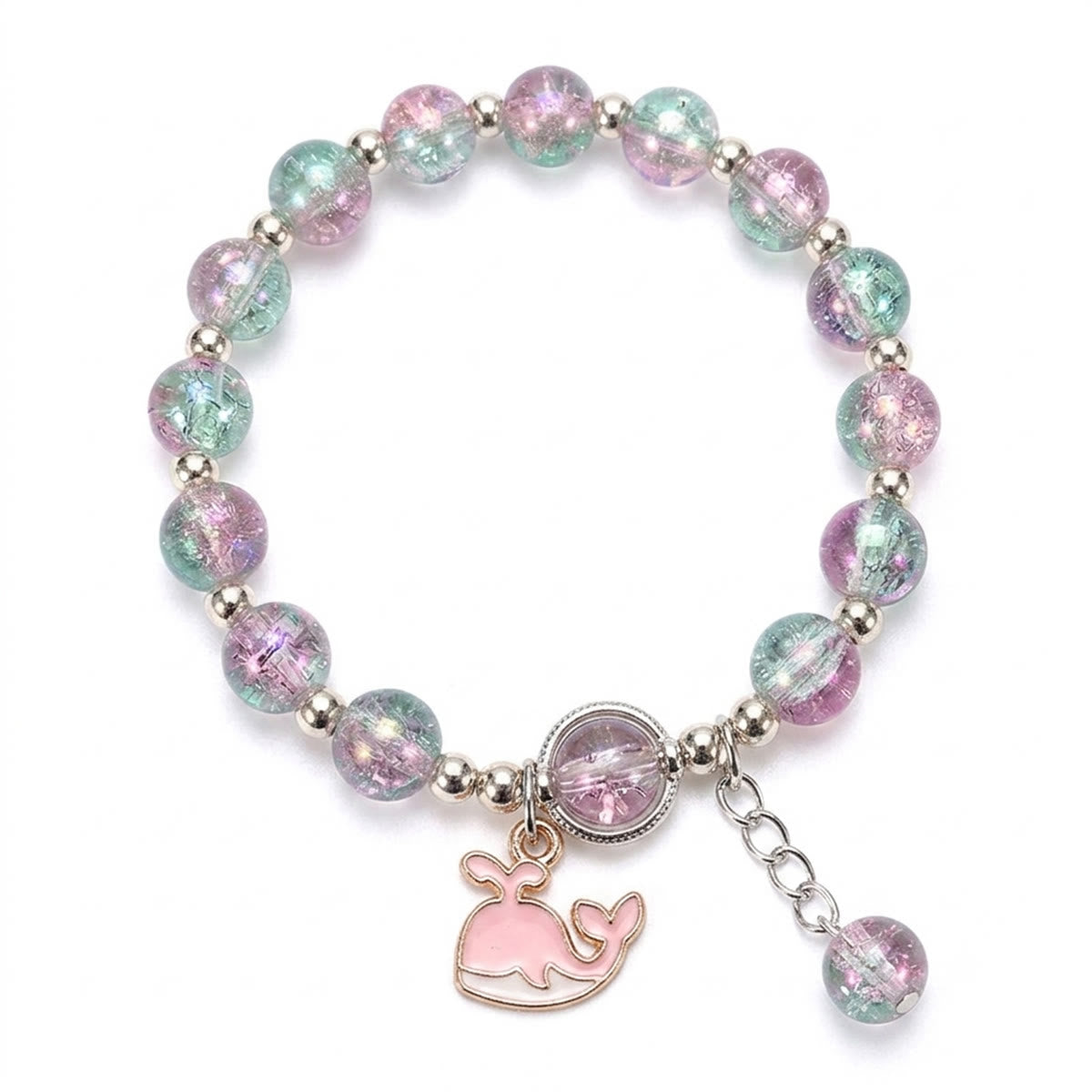 Nautical Charm Coloured Glaze Beaded Stretch Bracelet - image 12