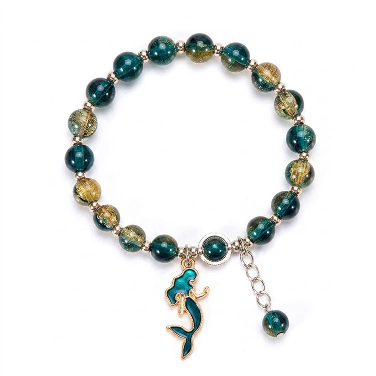 Nautical Charm Coloured Glaze Beaded Stretch Bracelet - image 10