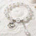 Nautical Charm Coloured Glaze Beaded Stretch Bracelet - White Dolphin - image 13