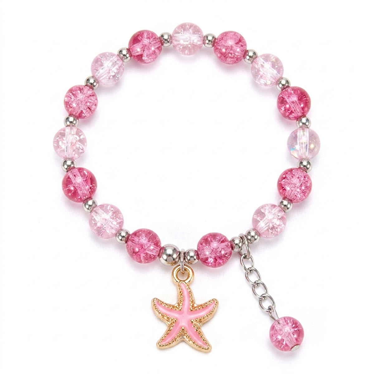 Nautical Charm Coloured Glaze Beaded Stretch Bracelet - image 8