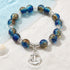Nautical Charm Coloured Glaze Beaded Stretch Bracelet - image 5