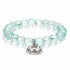 Crab Ocean Protector Reborn Bracelet – Recycled 8mm Frosted Gold-Speckled Glass Beads - image 0