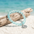 Crab Ocean Protector Reborn Bracelet – Recycled 8mm Frosted Gold-Speckled Glass Beads - image 6