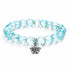 Supporting Ocean Cleanup Turtle Haven Reborn Bracelet – Recycled 8mm Frosted Gold-Speckled Glass Beads - image 0