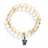 Supporting Ocean Cleanup Turtle Haven Reborn Bracelet – Recycled 8mm Frosted Gold-Speckled Glass Beads - image 9