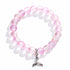 Supporting Ocean Cleanup Whale Tail Rescue Bracelet – Recycled 8mm Frosted Gold-Speckled Glass Beads - image 15