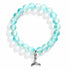 Supporting Ocean Cleanup Whale Tail Rescue Bracelet – Recycled 8mm Frosted Gold-Speckled Glass Beads - image 11