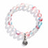 Protect Ocean Life Shell Pendant Rescue Bracelet – Recycled 8mm Frosted Gold-Speckled Glass Beads - image 15