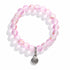 Protect Ocean Life Shell Pendant Rescue Bracelet – Recycled 8mm Frosted Gold-Speckled Glass Beads - image 7