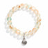 Protect Ocean Life Shell Pendant Rescue Bracelet – Recycled 8mm Frosted Gold-Speckled Glass Beads - image 9