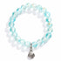 Protect Ocean Life Shell Pendant Rescue Bracelet – Recycled 8mm Frosted Gold-Speckled Glass Beads - image 13
