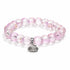Protect Ocean Life Shell Pendant Rescue Bracelet – Recycled 8mm Frosted Gold-Speckled Glass Beads - image 0