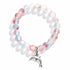 Protect Dolphins & Marine Life Rescue Bracelet – Recycled 8mm Frosted Gold-Speckled Glass Beads - image 15