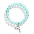 Protect Dolphins & Marine Life Rescue Bracelet – Recycled 8mm Frosted Gold-Speckled Glass Beads - image 13