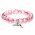 Protect Dolphins & Marine Life Rescue Bracelet – Recycled 8mm Frosted Gold-Speckled Glass Beads - image 0