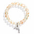 Protect Dolphins & Marine Life Rescue Bracelet – Recycled 8mm Frosted Gold-Speckled Glass Beads - image 11