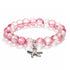 Protect Marine Life Starfish Savior Reborn Bracelet – Recycled 8mm Frosted Gold-Speckled Glass Beads - image 0