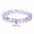 Shell & Whale Tail Save Sea Animals Bracelet – Recycled 8mm Frosted Glass Beads Supporting Ocean Cleanup  - image 0