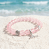 Shell & Whale Tail Save Sea Animals Bracelet – Recycled 8mm Frosted Glass Beads Supporting Ocean Cleanup  - image 10