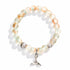 Whale Tail Guardian Bracelet – Recycled 8mm Frosted Gold-Speckled Glass Beads to Save Marine Life - image 8