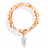 Ocean Cleanup Protect Marine Life Jellyfish Bracelet – Recycled 8mm Frosted Gold-Speckled Glass Beads - image 10