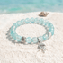 Ocean Cleanup Protect Marine Life Jellyfish Bracelet – Recycled 8mm Frosted Gold-Speckled Glass Beads - image 6