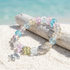 Rainbow Guardians of The Jellyfish Bracelet – Recycled 8mm Glass Beads To Save The Ocean - image 5