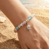 Rainbow Guardians of The Jellyfish Bracelet – Recycled 8mm Glass Beads To Save The Ocean - image 1