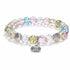 Rainbow Seashell Bracelet - Recycled 8mm Glass Beads | Ocean Cleanup Bracelet for Marine Conservation - image 0