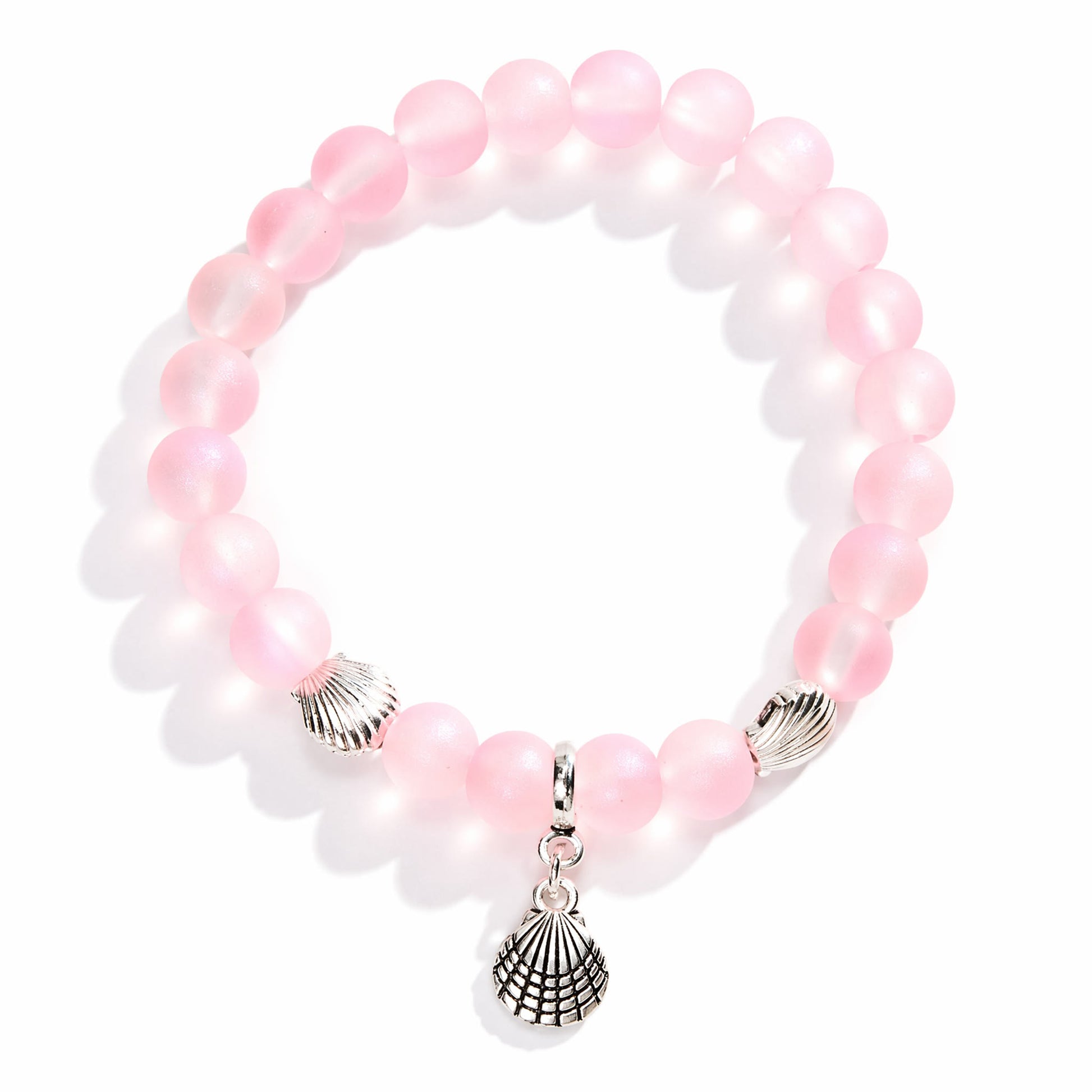 Marine Animal Protection Seashell Charm Bracelet – Recycled 8mm Glass Beads Made From Ocean Waste - image 12