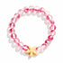 Support Clean Ocean Project Starfish Bracelet - Recycled 8mm Frosted Gold-Speckled Glass Beads - image 9