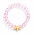 Support Clean Ocean Project Starfish Bracelet - Recycled 8mm Frosted Gold-Speckled Glass Beads - image 15