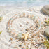 Support Clean Ocean Project Starfish Bracelet - Recycled 8mm Frosted Gold-Speckled Glass Beads - image 6