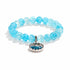 Save The Whales Conservation Bracelet - Blue Crackle Recycled 8mm Frosted Gold-Speckled Glass Beads - image 5