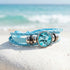 For Dolphin Lovers - Braided Blue Leather Boho Recycled Bracelet | Support Clean Ocean Project - image 5