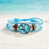 For Dolphin Lovers - Braided Blue Leather Boho Recycled Bracelet | Support Clean Ocean Project - image 2